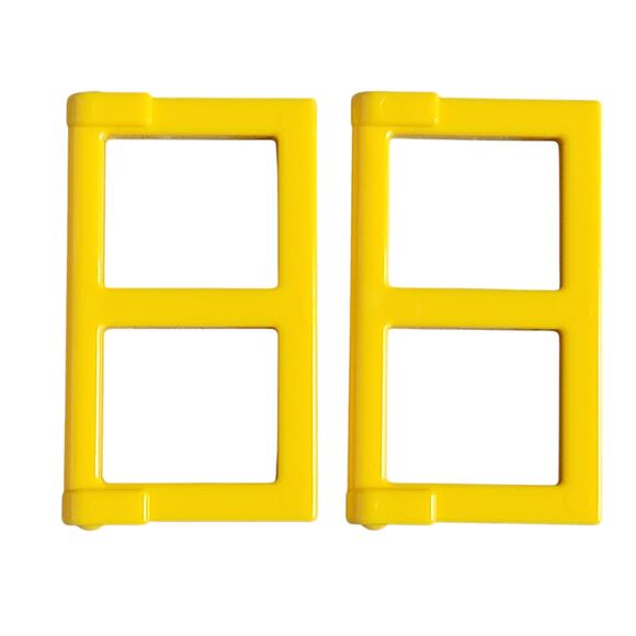 LEGO Window Pane Yellow 1x2x3 Lot of 2 60608‎ Replacement Parts Pieces Bundle - Picture 2 of 2